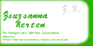 zsuzsanna merten business card